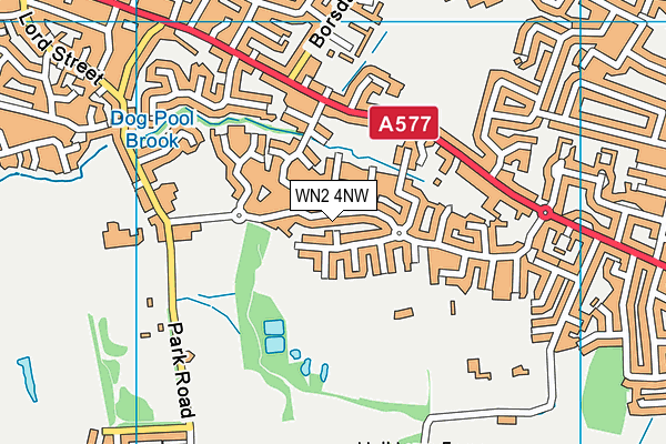 Map of HINDLEY PROPERTIES LIMITED at district scale