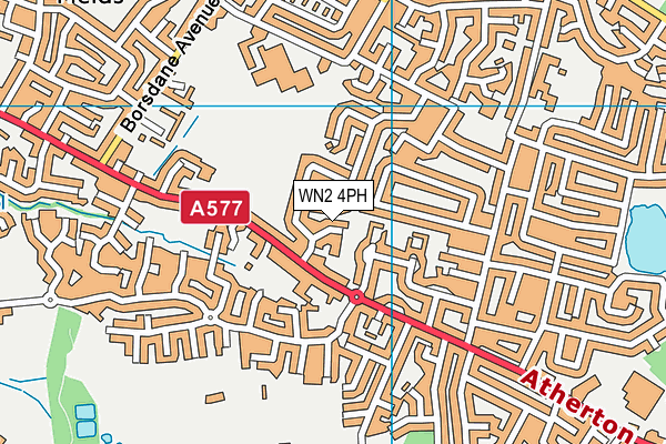 WN2 4PH map - OS VectorMap District (Ordnance Survey)