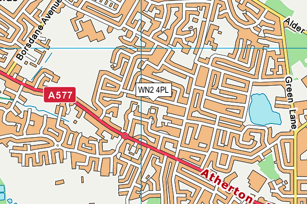 WN2 4PL map - OS VectorMap District (Ordnance Survey)