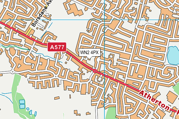 WN2 4PX map - OS VectorMap District (Ordnance Survey)