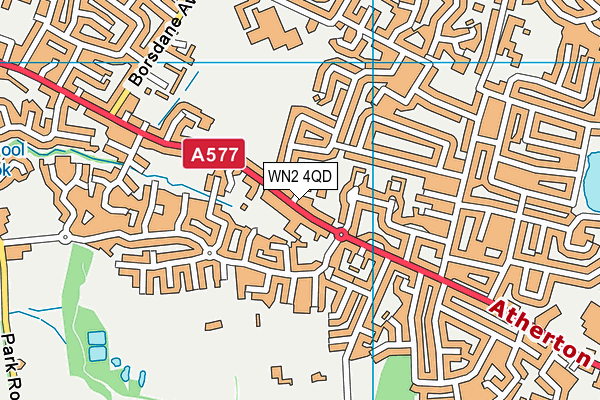 WN2 4QD map - OS VectorMap District (Ordnance Survey)