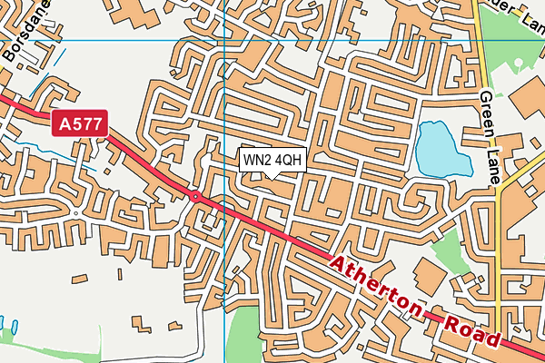 WN2 4QH map - OS VectorMap District (Ordnance Survey)