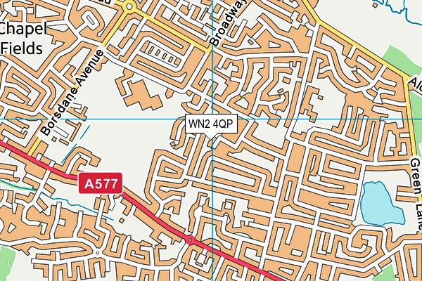WN2 4QP map - OS VectorMap District (Ordnance Survey)