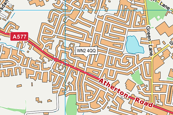 WN2 4QQ map - OS VectorMap District (Ordnance Survey)