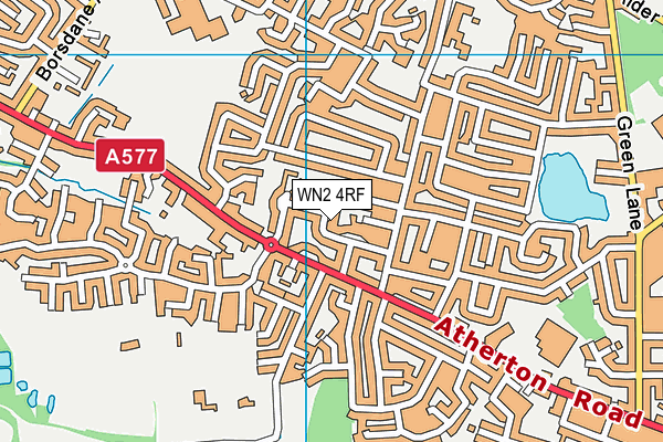 WN2 4RF map - OS VectorMap District (Ordnance Survey)