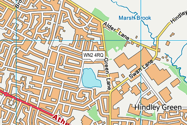WN2 4RQ map - OS VectorMap District (Ordnance Survey)