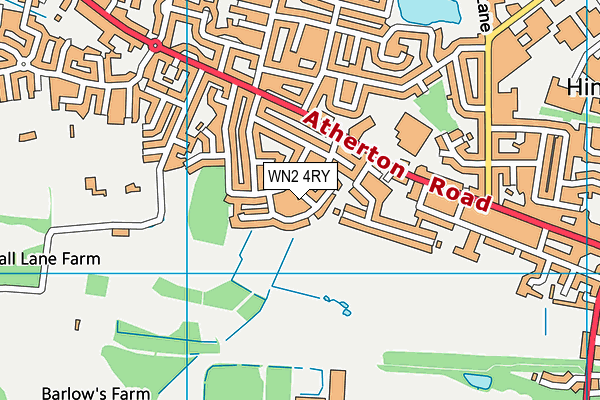 WN2 4RY map - OS VectorMap District (Ordnance Survey)