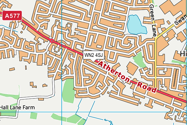 WN2 4SJ map - OS VectorMap District (Ordnance Survey)