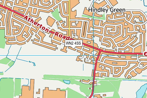Hindley Green Community Primary School map (WN2 4SS) - OS VectorMap District (Ordnance Survey)