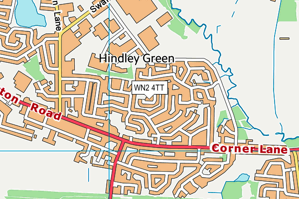 WN2 4TT map - OS VectorMap District (Ordnance Survey)