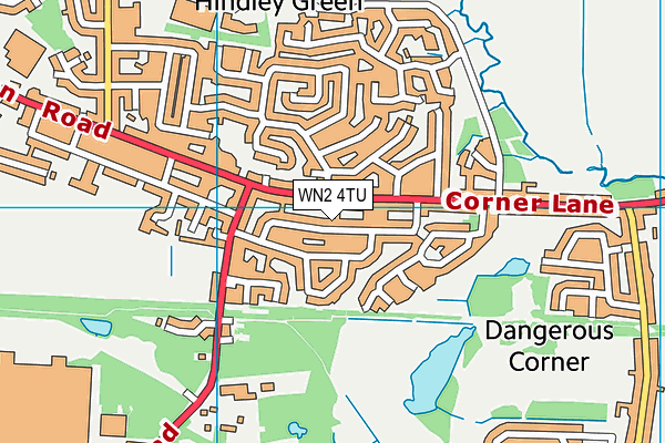 WN2 4TU map - OS VectorMap District (Ordnance Survey)