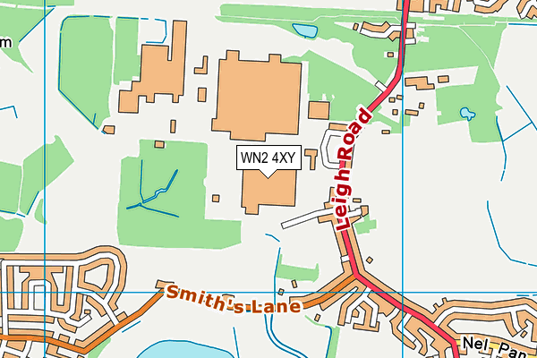 WN2 4XY map - OS VectorMap District (Ordnance Survey)