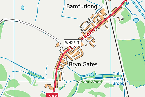 Abram Bryn Gates Primary School (Closed) map (WN2 5JT) - OS VectorMap District (Ordnance Survey)