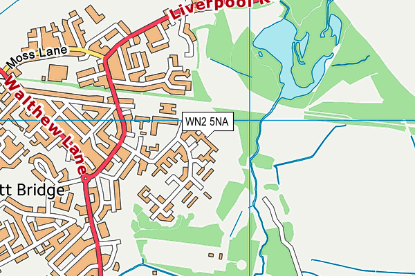 WN2 5NA map - OS VectorMap District (Ordnance Survey)