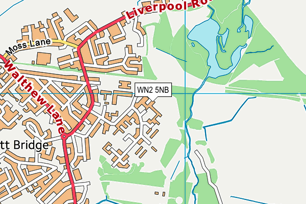WN2 5NB map - OS VectorMap District (Ordnance Survey)