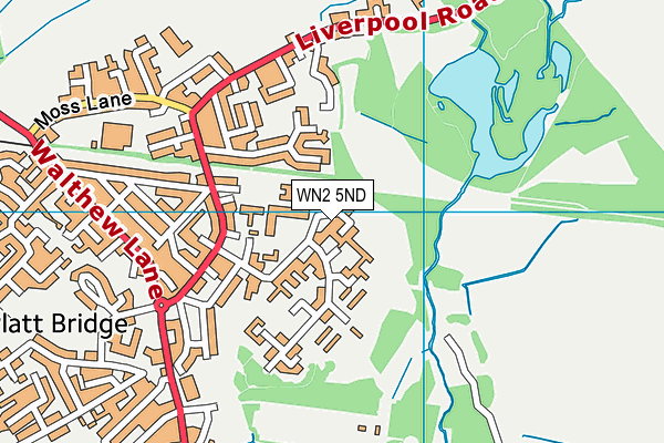 WN2 5ND map - OS VectorMap District (Ordnance Survey)