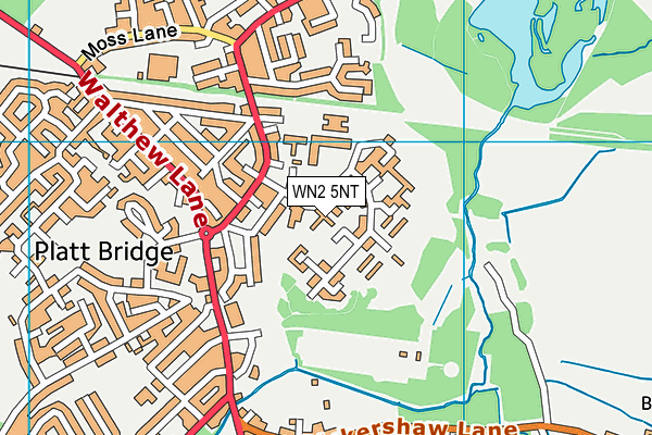 WN2 5NT map - OS VectorMap District (Ordnance Survey)
