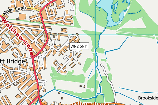 WN2 5NY map - OS VectorMap District (Ordnance Survey)