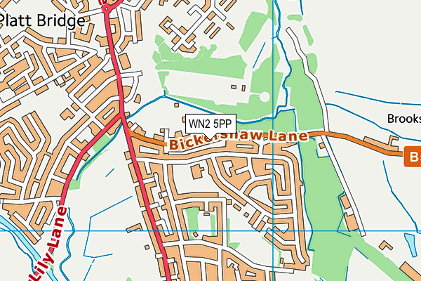 WN2 5PP map - OS VectorMap District (Ordnance Survey)