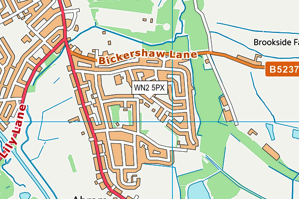 WN2 5PX map - OS VectorMap District (Ordnance Survey)