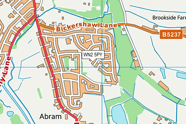 WN2 5PY map - OS VectorMap District (Ordnance Survey)