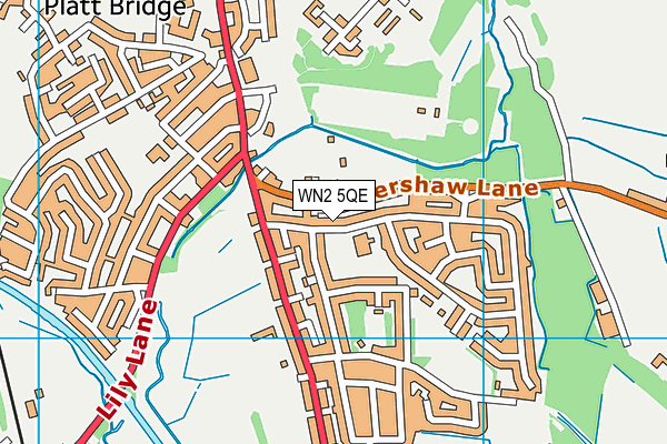 St John's Cofe Primary School, Abram map (WN2 5QE) - OS VectorMap District (Ordnance Survey)