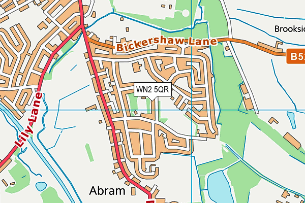 WN2 5QR map - OS VectorMap District (Ordnance Survey)