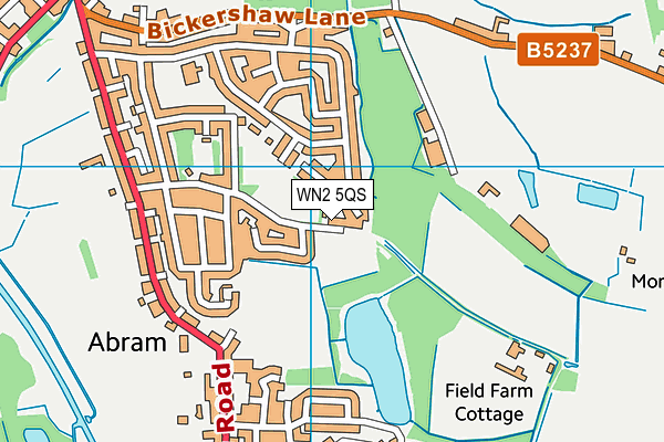WN2 5QS map - OS VectorMap District (Ordnance Survey)