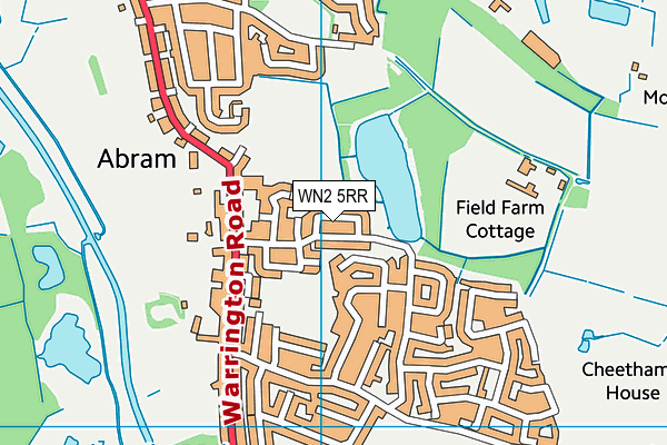 WN2 5RR map - OS VectorMap District (Ordnance Survey)