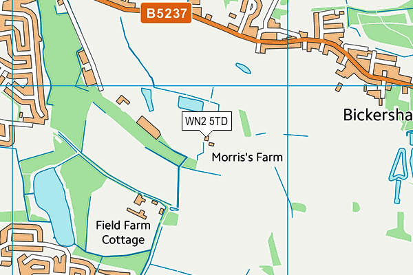WN2 5TD map - OS VectorMap District (Ordnance Survey)