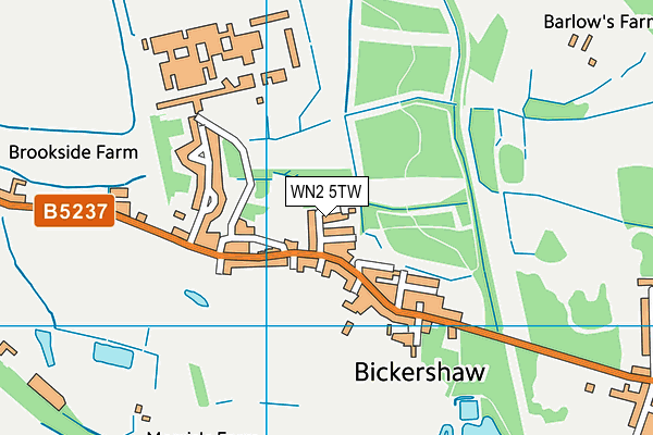WN2 5TW map - OS VectorMap District (Ordnance Survey)