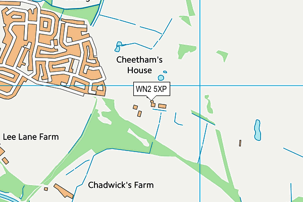 WN2 5XP map - OS VectorMap District (Ordnance Survey)