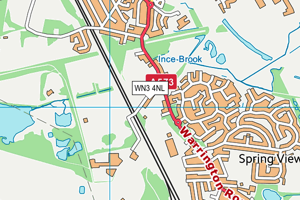 WN3 4NL map - OS VectorMap District (Ordnance Survey)