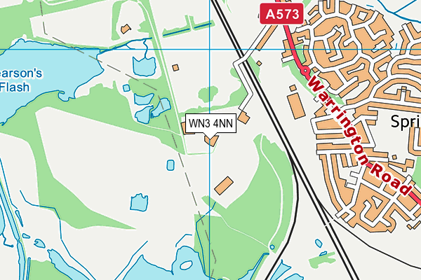 WN3 4NN map - OS VectorMap District (Ordnance Survey)