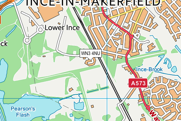 WN3 4NU map - OS VectorMap District (Ordnance Survey)