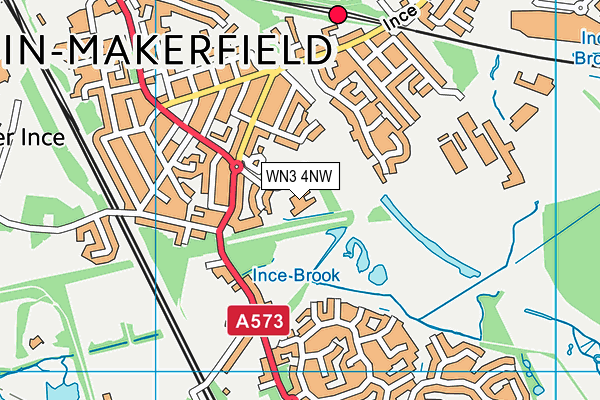 WN3 4NW map - OS VectorMap District (Ordnance Survey)