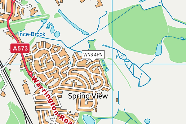 WN3 4PN map - OS VectorMap District (Ordnance Survey)