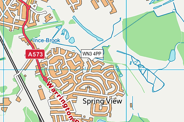 WN3 4PP map - OS VectorMap District (Ordnance Survey)