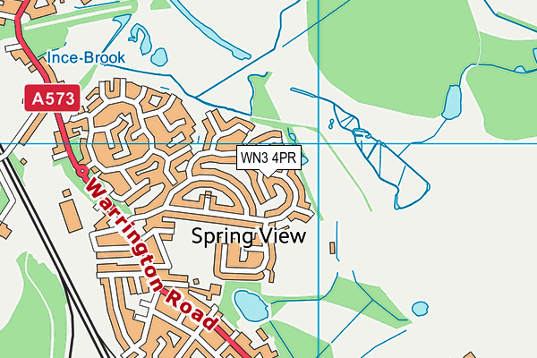 WN3 4PR map - OS VectorMap District (Ordnance Survey)