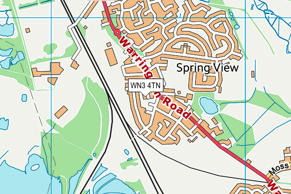 WN3 4TN map - OS VectorMap District (Ordnance Survey)