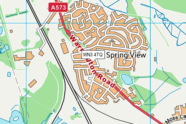 WN3 4TQ map - OS VectorMap District (Ordnance Survey)