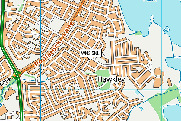 WN3 5NL map - OS VectorMap District (Ordnance Survey)