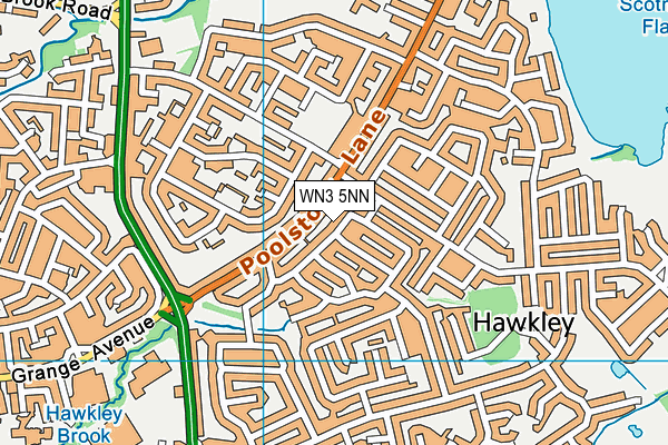 WN3 5NN map - OS VectorMap District (Ordnance Survey)
