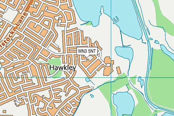 WN3 5NT map - OS VectorMap District (Ordnance Survey)