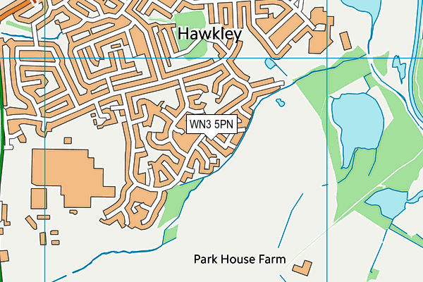 WN3 5PN map - OS VectorMap District (Ordnance Survey)