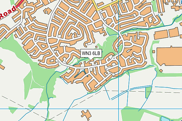 WN3 6LB map - OS VectorMap District (Ordnance Survey)