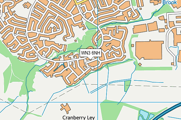 WN3 6NH map - OS VectorMap District (Ordnance Survey)