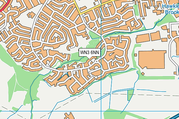 WN3 6NN map - OS VectorMap District (Ordnance Survey)