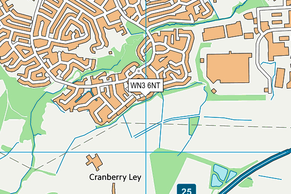 WN3 6NT map - OS VectorMap District (Ordnance Survey)