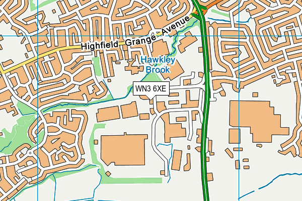 Map of WIGAN BEER COMPANY LIMITED at district scale